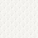 Santiago Grey Scalloped Wallpaper with Textured Geometric Pattern - Chesapeake 3120-13655
