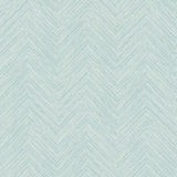Caladesi Teal Faux Linen Wallpaper with Coastal Geometric Texture - Brewster 3120-13672