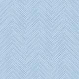 Caladesi Light Blue Faux Linen Wallpaper with Textured Diagonal Stitch Pattern - Chesapeake 3120-13677