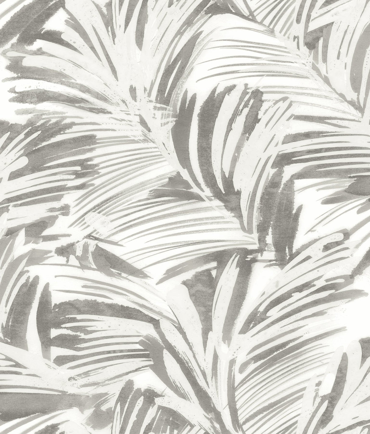 Chaparral Grey Fronds Wallpaper with Botanical Feature Wall Style - Chesapeake 3120-13713