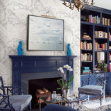 Charts Black Map Wallpaper with Vintage Navigational Map Pattern - Chesapeake 3120-16179
