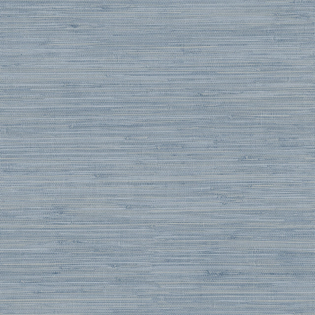 Waverly Blue Faux Grasscloth Wallpaper with Traditional Abstract Pattern - Chesapeake 3120-256020