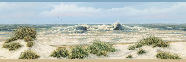 Falmouth Beige Shoreline Wallpaper