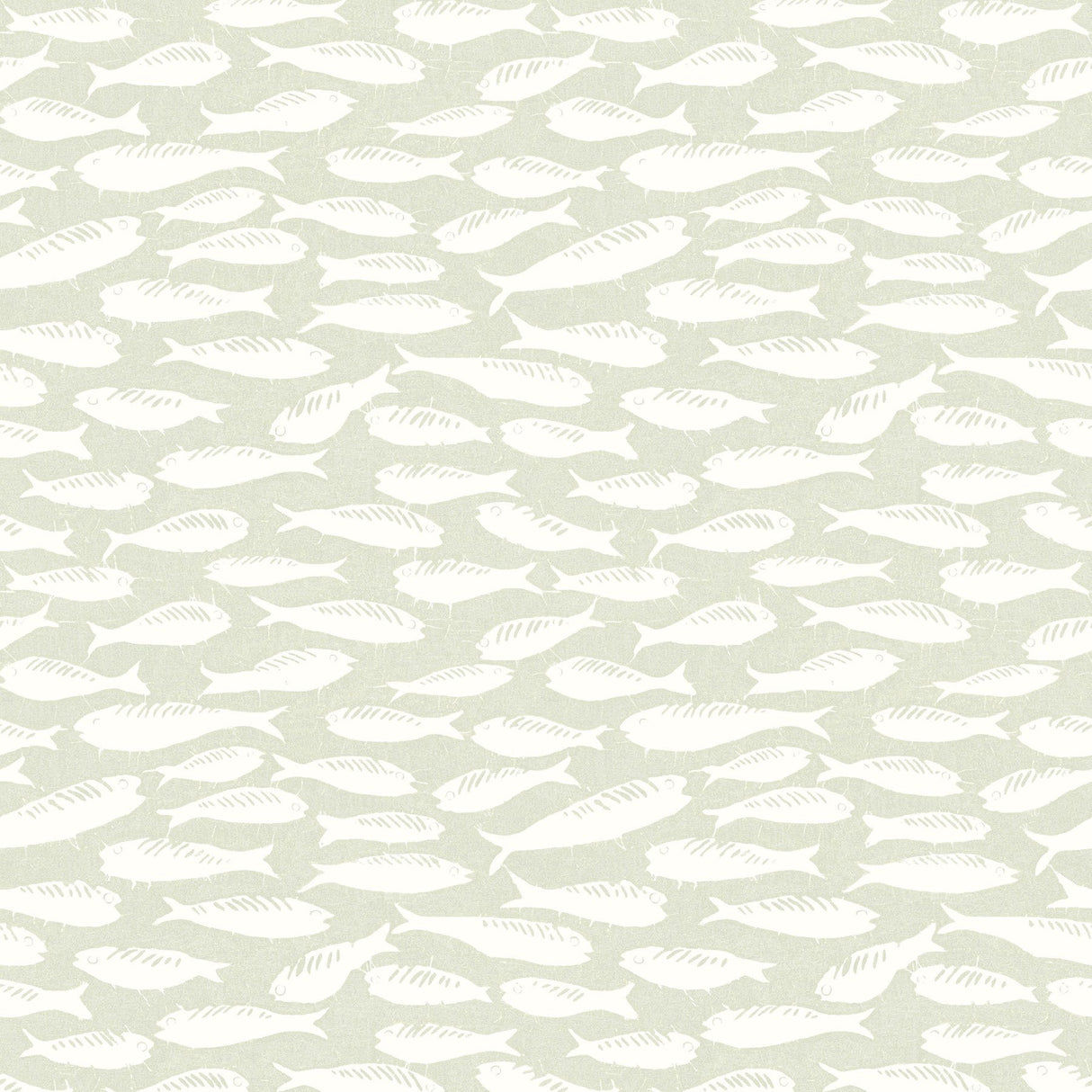 Nunkie Sage Sardine Coastal Wallpaper - Chesapeake 3122-10514
