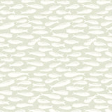 Nunkie Sage Sardine Coastal Wallpaper - Chesapeake 3122-10514