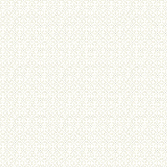 Jellia Beige Petal Geometric Wallpaper with Botanical Geometric Motif - Chesapeake 3122-10606