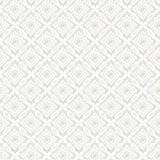 Hugson Grey Quilted Damask Wallpaper with Geometric Quilted Motif - Chesapeake 3122-10700