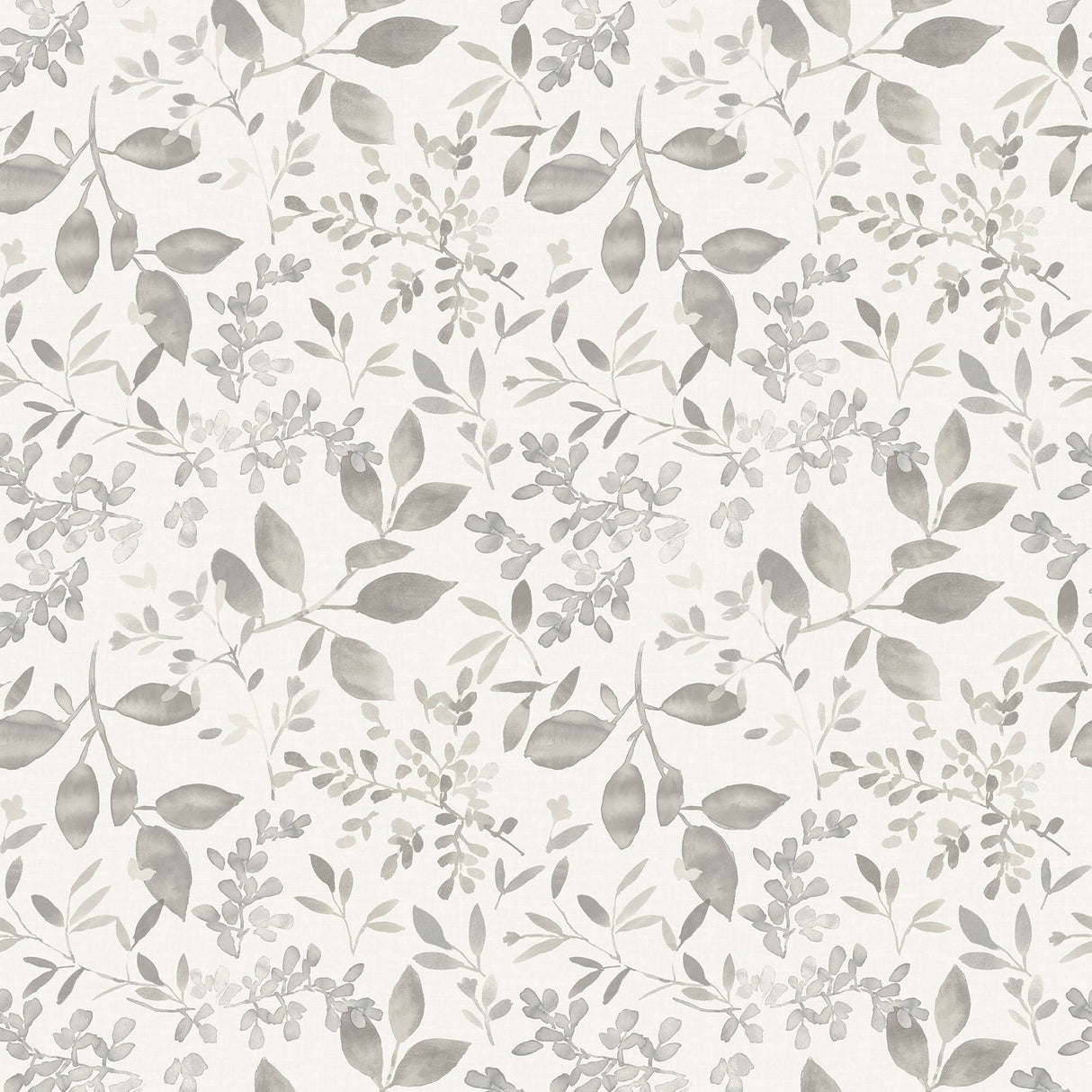 Tinker Grey Woodland Botanical Wallpaper with Farmhouse Leaves Motif - Chesapeake 3122-11100