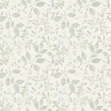 Tinker Teal Woodland Botanical Wallpaper with Farmhouse Botanical Leaves Motif - Chesapeake 3122-11114