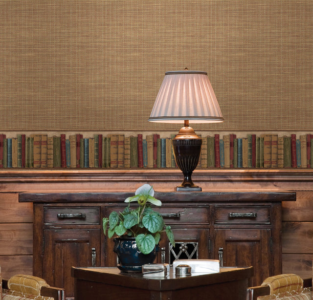 Kent Red Woven Faux Grasscloth Wallpaper - Chesapeake 3123-01695