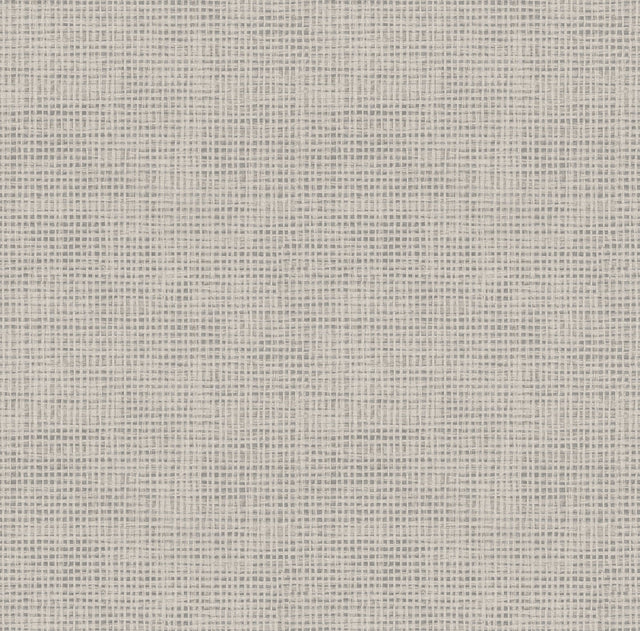 Nimmie Grey Basketweave Wallpaper with Coastal Texture Pattern - Chesapeake 3123-10020