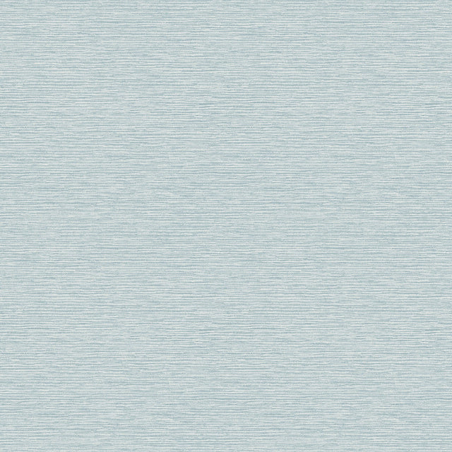 Gump Light Blue Faux Grasscloth Wallpaper