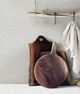 Gump Light Grey Faux Grasscloth Wallpaper with Farmhouse Graphics Pattern - Chesapeake 3123-10210