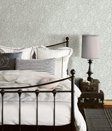 Parliament Seafoam Owl Wallpaper with Botanical Owl Pattern - Chesapeake 3123-12414