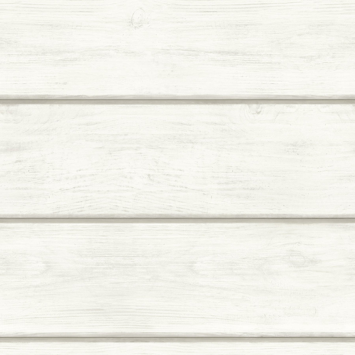 Cassidy White Wood Planks Wallpaper with Faux Shiplap Farmhouse Style - Chesapeake 3123-12441