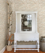 Arlington Rust Brick Wallpaper with Farmhouse Faux Brick Pattern - Chesapeake 3123-12482