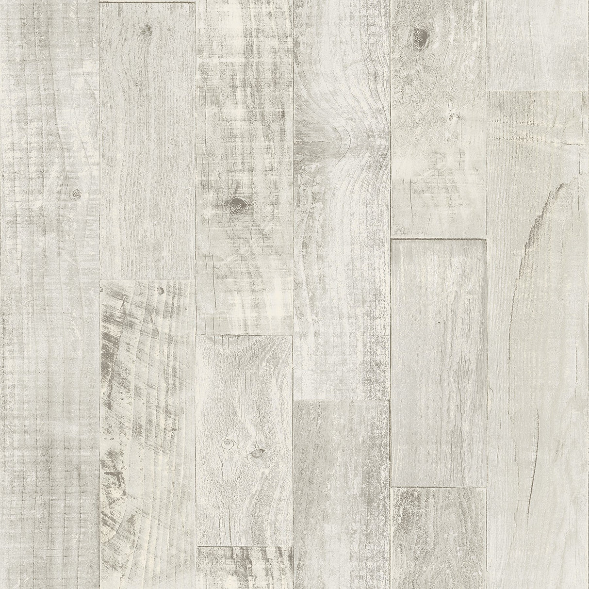 Chebacco Light Grey Wooden Planks Wallpaper with Rustic Wood Plank Motif - Chesapeake 3123-12694