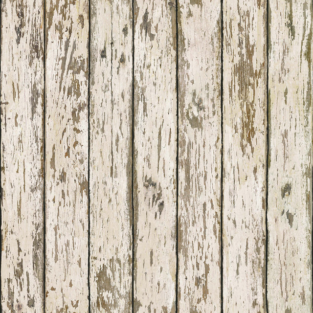 Harley Khaki Weathered Wood Wallpaper with Rustic Faux Wood Plank Pattern - Chesapeake 3123-13282