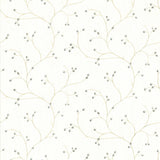 Rosehip Cream Trails Botanical Prepasted Wallpaper - Chesapeake 3123-16156
