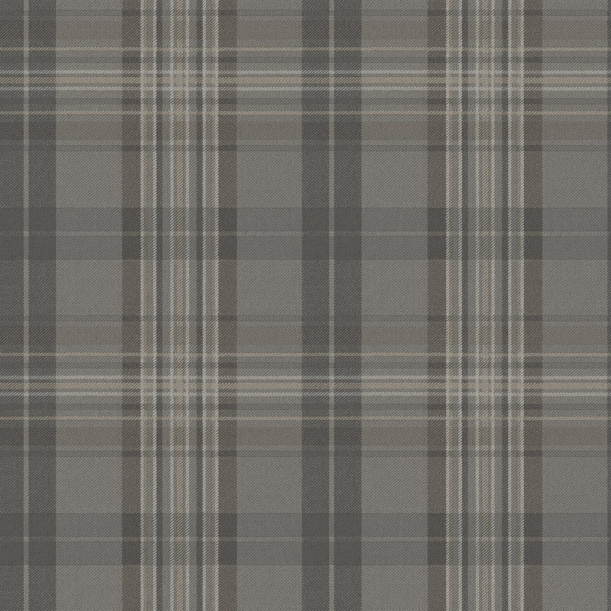 Austin Charcoal Plaid Wallpaper with Country Graphics Pattern - Chesapeake 3123-330215