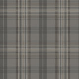 Austin Charcoal Plaid Wallpaper with Country Graphics Pattern - Chesapeake 3123-330215