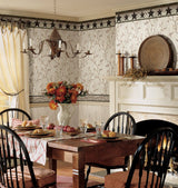 Justine Light Grey Berry Trail Wallpaper with Country Botanical Trail Motif - Chesapeake 3123-44031