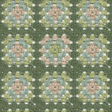 Maud Green Crochet Geometric Wallpaper with Eclectic Abstract Geometrics Pattern - Chesapeake 3124-13863