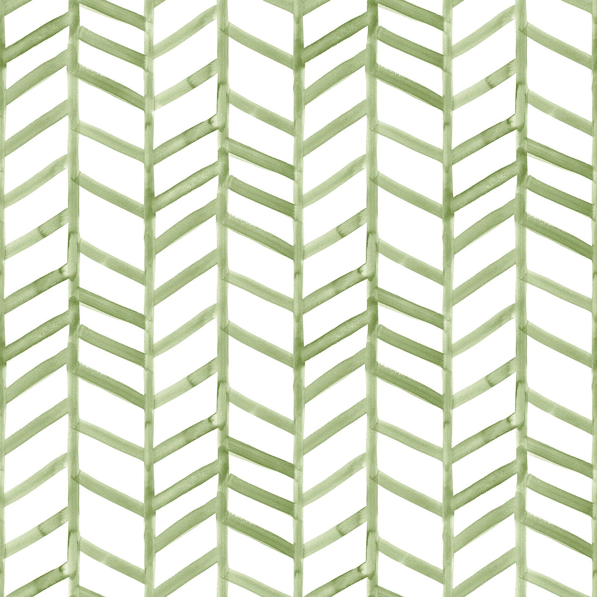 Fletching Green Geometric Wallpaper with Modern Abstract Chevron Pattern - Chesapeake 3124-13921