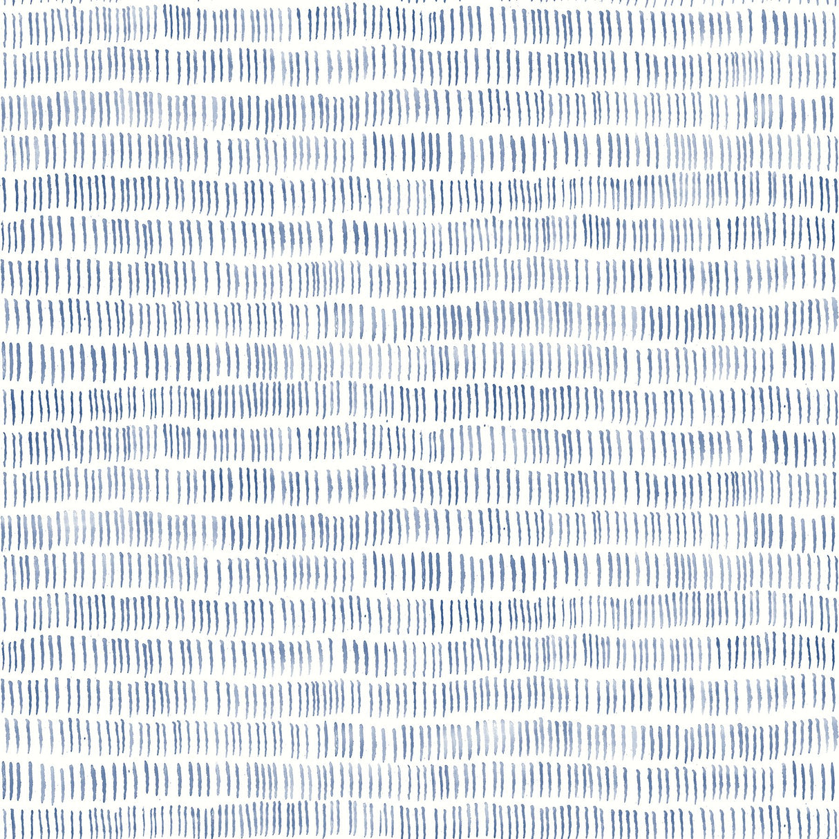Pips Navy Watercolor Brushstrokes Wallpaper with Abstract Geometric Brush Mark Pattern - Chesapeake 3124-13942