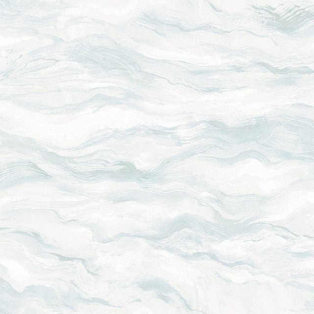Cirrus Blue Wave Wallpaper with Modern Abstract Geometric Pattern - Chesapeake 3124-13951