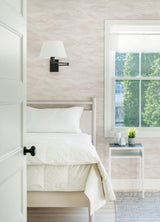 Cirrus Blush Wave Wallpaper with Modern Abstract Geometric Pattern - Chesapeake 3124-13952