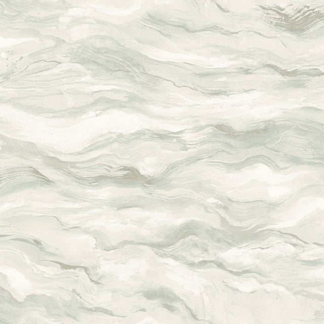 Cirrus Light Blue Wave Wallpaper with Abstract Geometric Pattern - Chesapeake 3124-13954