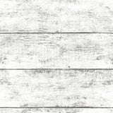 Cabin White Wood Planks Wallpaper with Textured Weathered Plank Pattern - Chesapeake 3124-13971