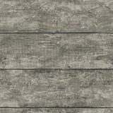 Cabin Charcoal Wood Planks Wallpaper with Textured Woodgrain Plank Motif - Chesapeake 3124-13972