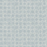 Button Block Blue Geometric Wallpaper with Hand-Drawn Quilt Motif - Chesapeake 3125-72305