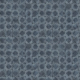 Button Block Navy Geometric Wallpaper with Farmhouse Graphic Motif - Chesapeake 3125-72306