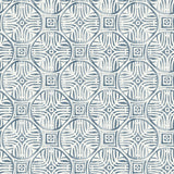 Sandee Navy Medallion Wallpaper with Modern Graphic Medallions - Chesapeake 3125-72310