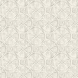 Sandee Grey Medallion Wallpaper with Modern Graphic Medallions - Chesapeake 3125-72313