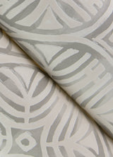 Sandee Grey Medallion Wallpaper with Modern Graphic Medallions - Chesapeake 3125-72313
