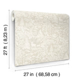 Alrick Taupe Forest Venture Wallpaper with Animals Motif - Chesapeake 3125-72325