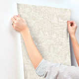 Alrick Taupe Forest Venture Wallpaper with Animals Motif - Chesapeake 3125-72325
