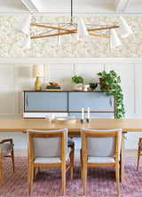 Zalipie Blush Floral Trail Wallpaper with Botanical Floral Motif, Bohemian Style - Chesapeake 3125-72329
