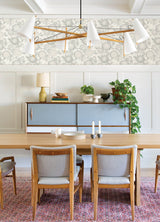Zalipie Grey Floral Trail Wallpaper with Botanical Flowers Motif - Chesapeake 3125-72331
