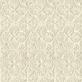 Karachi Cream Wooden Damask Wallpaper with Raised Textured Damask Pattern, Farmhouse Sure Strip - Chesapeake 3125-72333