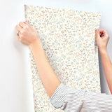 Tarragon Pastel Dainty Meadow Wallpaper with Botanical Flowers Motif - Chesapeake 3125-72353