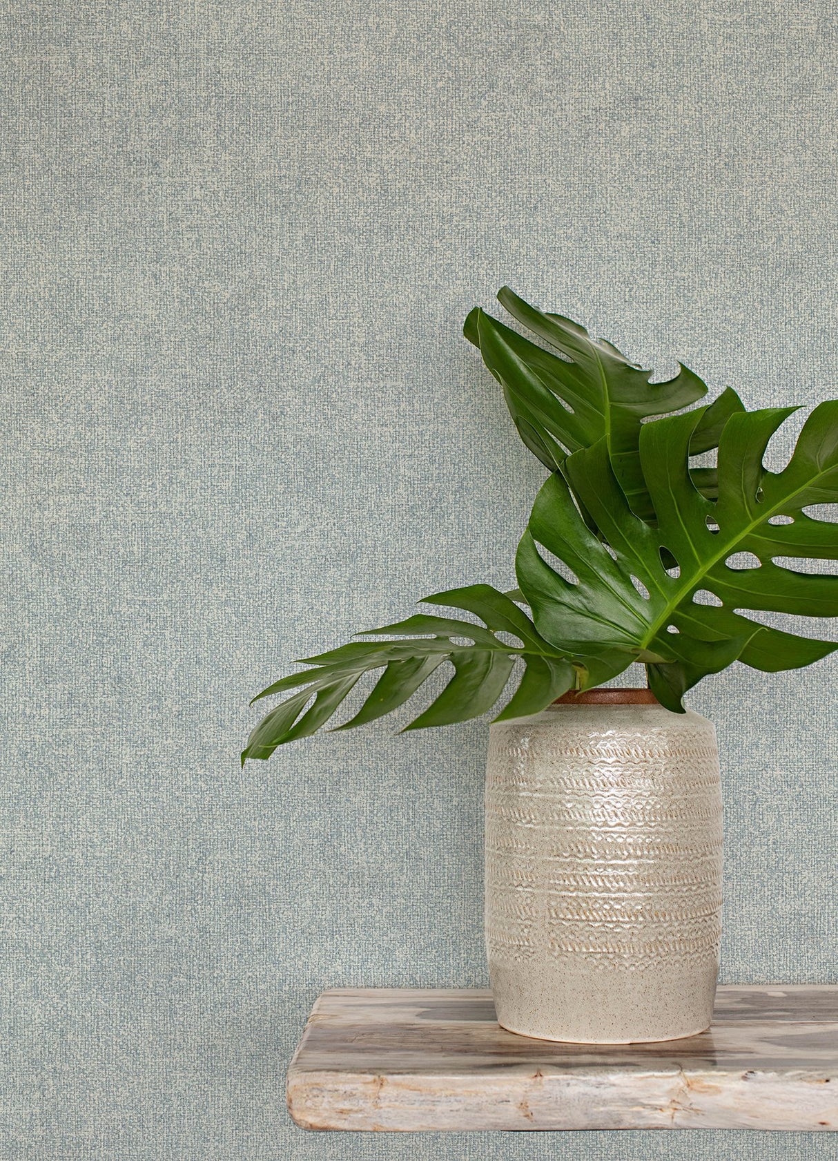 Homespun Denim Textured Wallpaper with Fabric Textures Motif - Chesapeake 3125-72357
