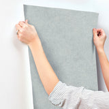 Homespun Denim Textured Wallpaper with Fabric Textures Motif - Chesapeake 3125-72357