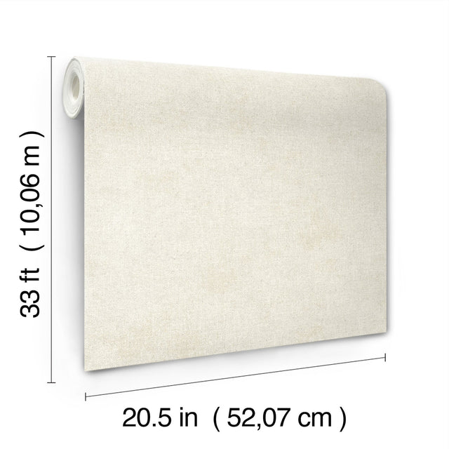 Homespun Dove Textured Wallpaper with Fabric Textures Pattern - Chesapeake 3125-72359