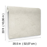 Homespun Grey Textured Wallpaper with Fabric Texture Motif - Chesapeake 3125-72360