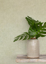 Homespun Green Textured Wallpaper with Fabric Textures Pattern, Transitional Style - Chesapeake 3125-72361